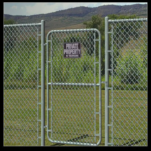 Chain Link Fence Double Gate Chain Link Fence Double Gate