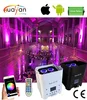 Hot Selling smart stage lighting wifi wireless phone ios android app control led mini up lights with battery powered