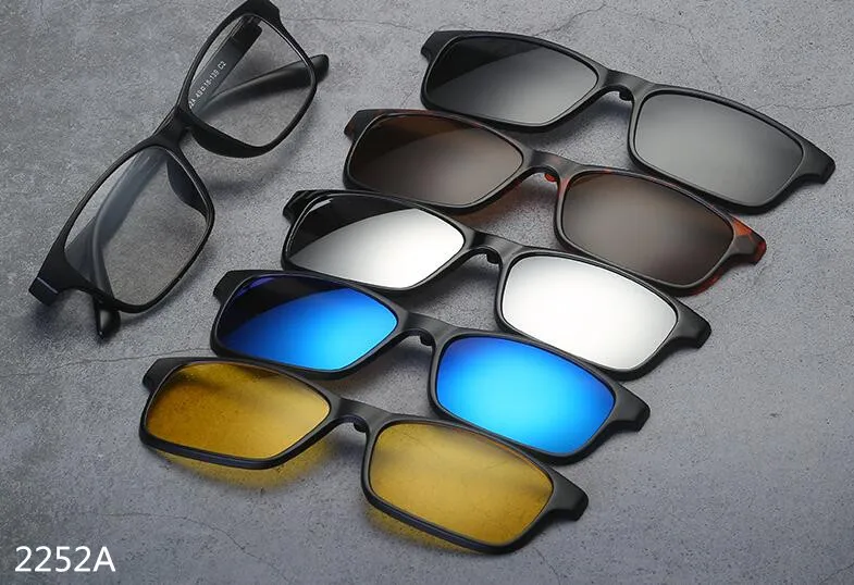 5 In 1 One Frame With 5 Different Polarized Lens With