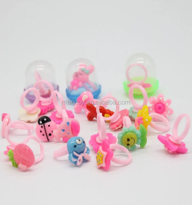 Cute Mini Plastic Rings Baby Girls Rings For Capsule Toys Buy Plastic Ring,Cute,Capsule Toys