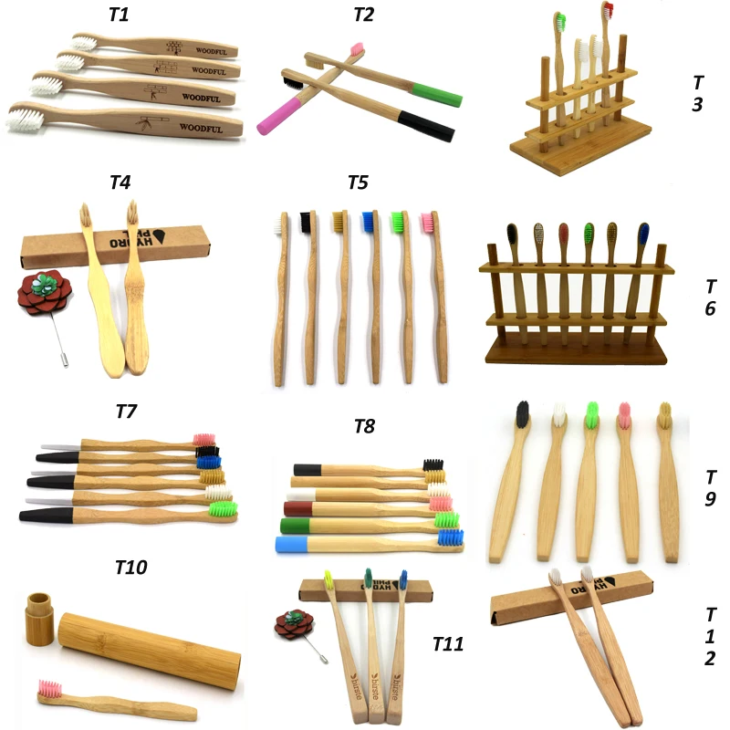 Factory Biodegradable bamboo carbon toothbrush