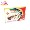 wholesale children wooden city traffic building blocks for sale W13A097