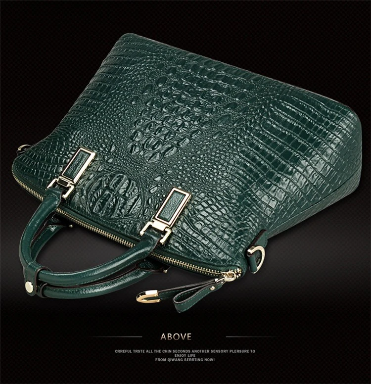 Hot sale Crocodile Bag 100% Genuine Leather Women Handbag