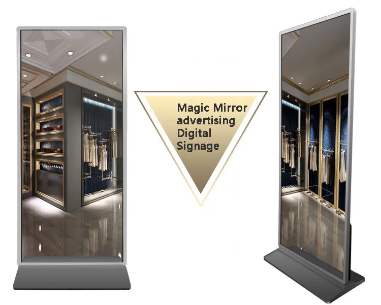 45 Inch Touch Screen Magic Mirror Digital Signage With Motion Sensor