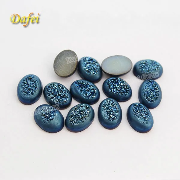cabochon blue agate