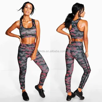 camo running leggings