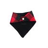 Wholesale Monogrammed Red And Black Buffalo Plaid Baby Bibs