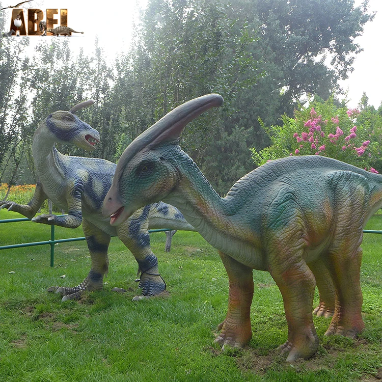 Life size animatronic dinosaur statues