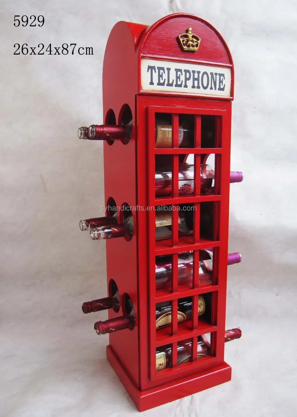 Wohnmöbel weinregal, vintage klassiker rot london telefonzelle ...