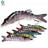 Wholesale in china hard plastic fishing lures condor minnow artificial fishing bait hard pike fishing tackle multi jointed fish
