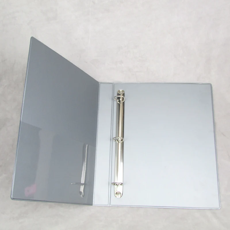 stationery factory D ring metal clip file folder custom plastic lever arch file folder