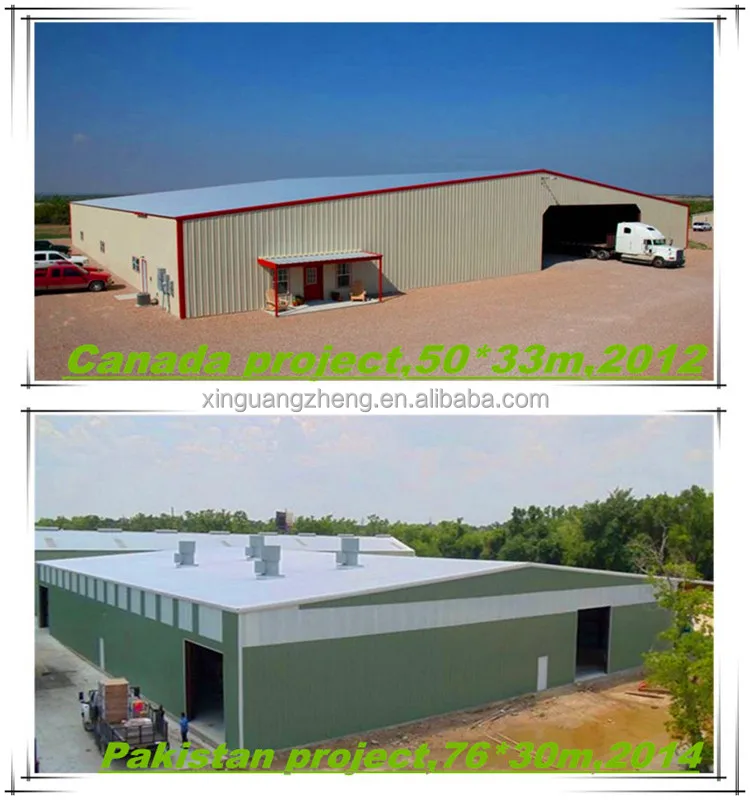 High and large span steel structure warehouse building