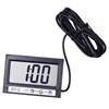 Mini Digital LCD time clock display Indoor Convenient Temperature sensor probe Thermometer portable temperature meter tool