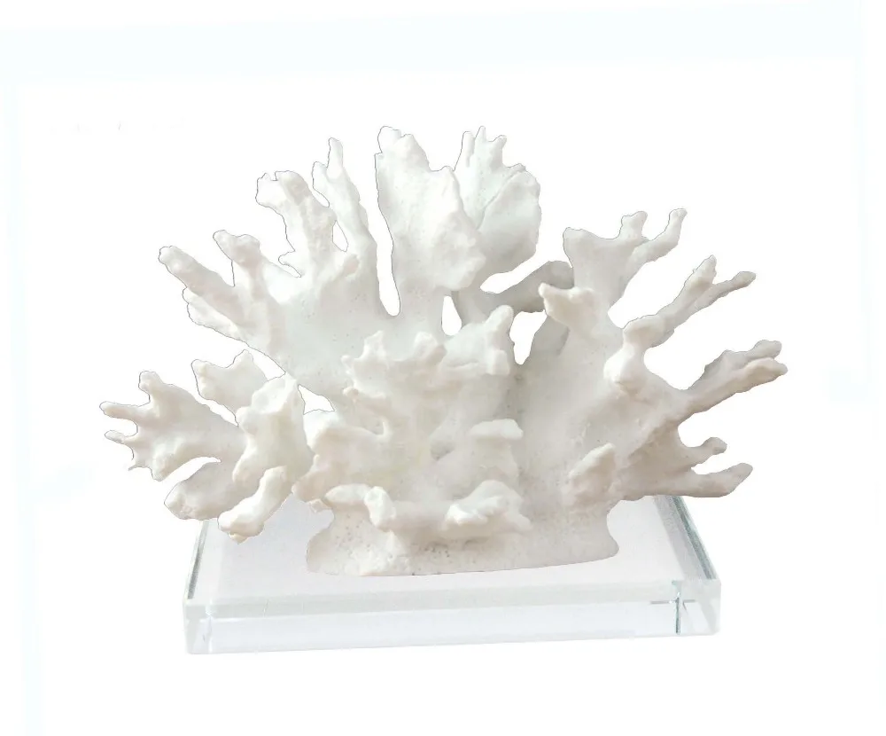 Cream Resin Coral Decor / Wedding Centerpiece Beach Coral Resin ...