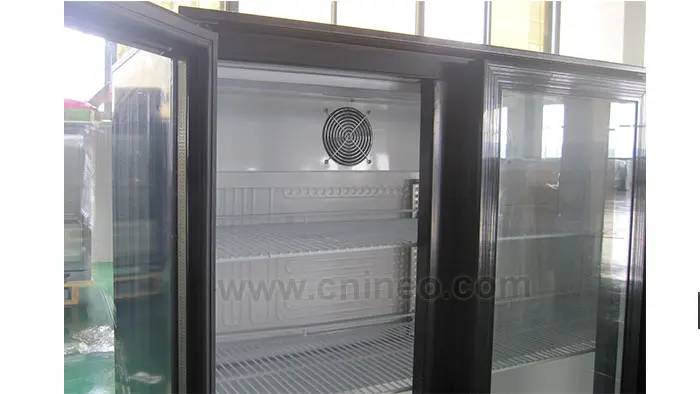 Back Bar Mini Refrigerator Price/Refrigerator Small Size/Sliding Door Refrigerator
