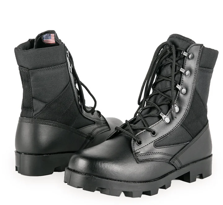 black cheap combat boots