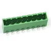 Brass Right Angle Pin Close Plug in 7.62mm 300V 15A Male Terminal Block Connector XS2EHDL