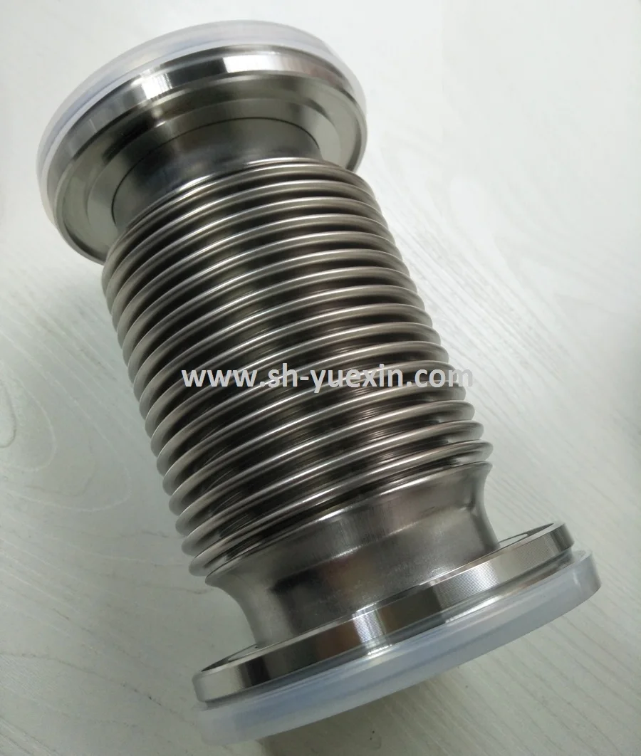 High Vacuum Pipe Fittings& Components Kf Cf Iso63 Flange Flexible Or Compressible Bellow