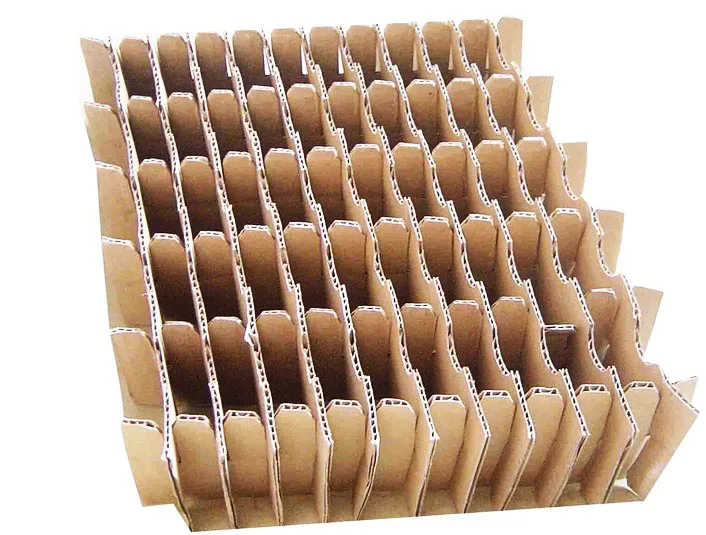 Economical corrugated box with divider insert Practical carton box with