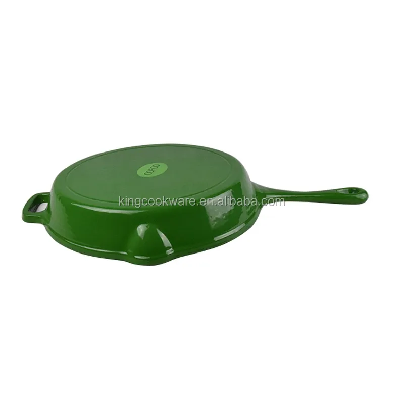 Custom Cast Iron Skillet With Smooth And Flat Bottom For Electric Stove
