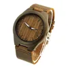 2019 Manufacturer Natural Wood Bamboo Hand Custom Wood Clock Customized Personalized Wrist Watch