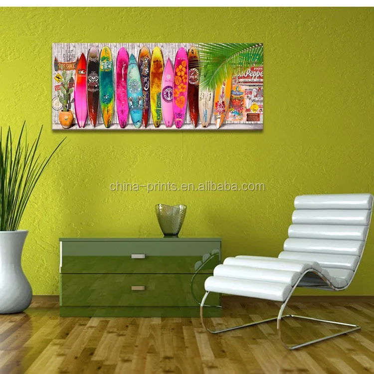 Surfboard Wall Art Beach Decor / Beach Art Wall Decor/surfboard Wall