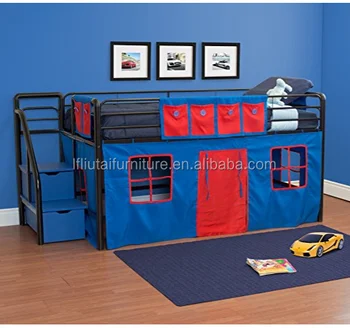 junior loft bed with storage steps