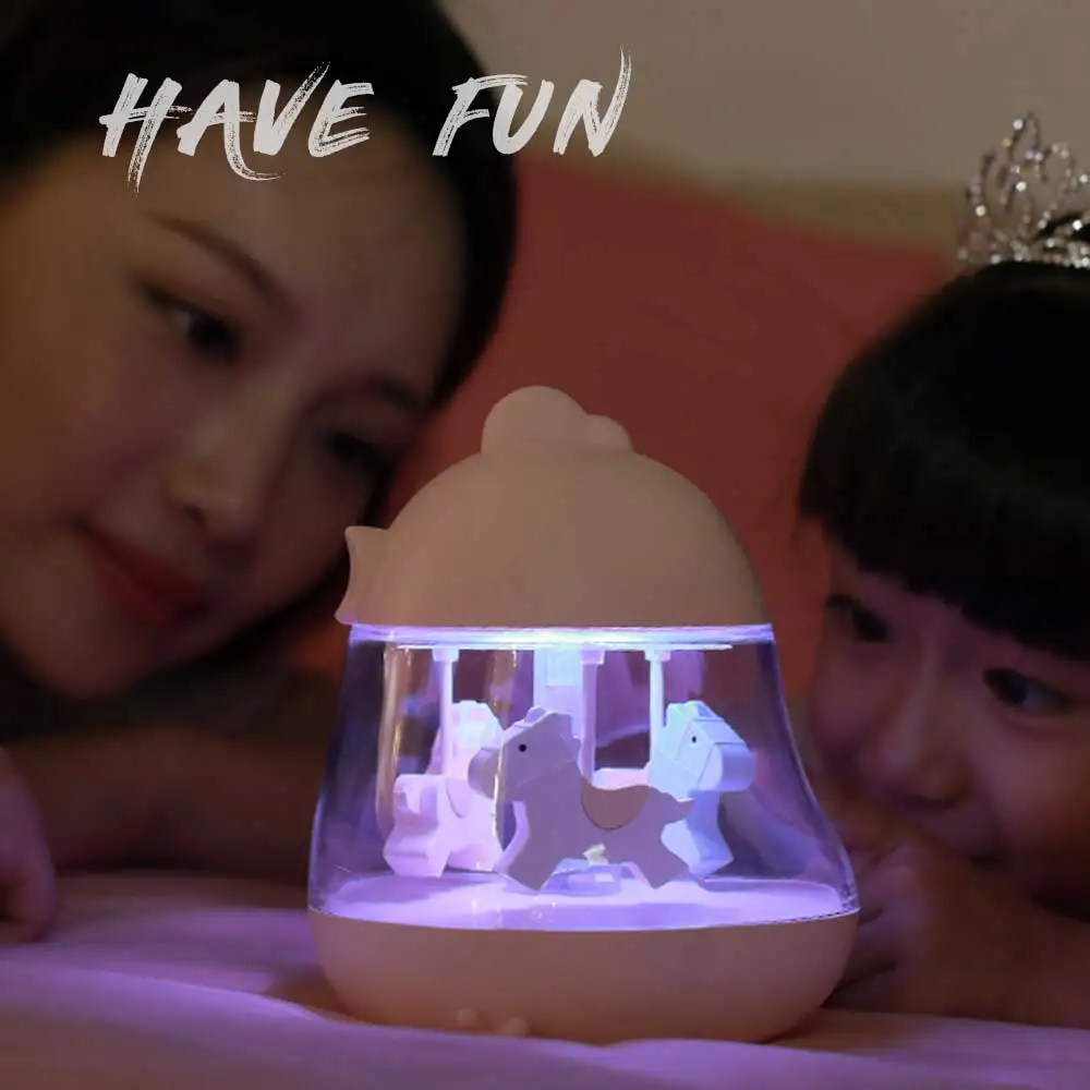 Cute Designer Usb 5v Small Baby Table Night Light For Kids With Music