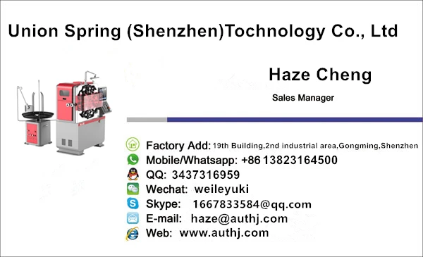 US-236 0.3 to 2.5mm 10 Axes Camless cnc spring making machines