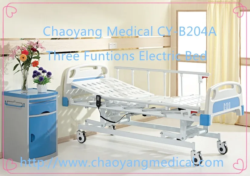 Luxury hospital furniture 3 functions electric hospital bed