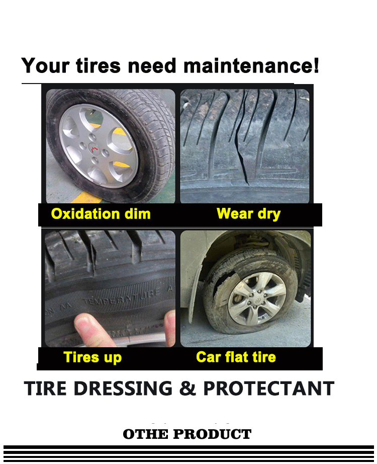 Car Care Magic High Gloss Tire Shine Dressing & Protectant Renovator Polishes Protects Tires