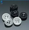 custom four hole white shell looked polyester clothes button