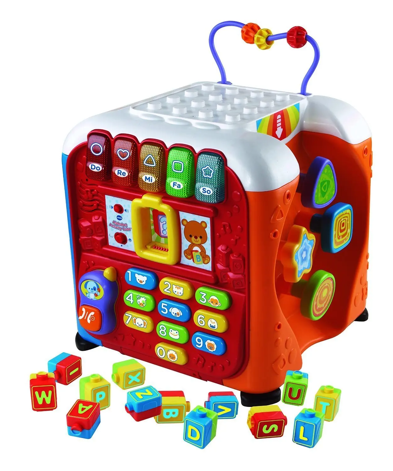 vtech alphabet activity cube pink