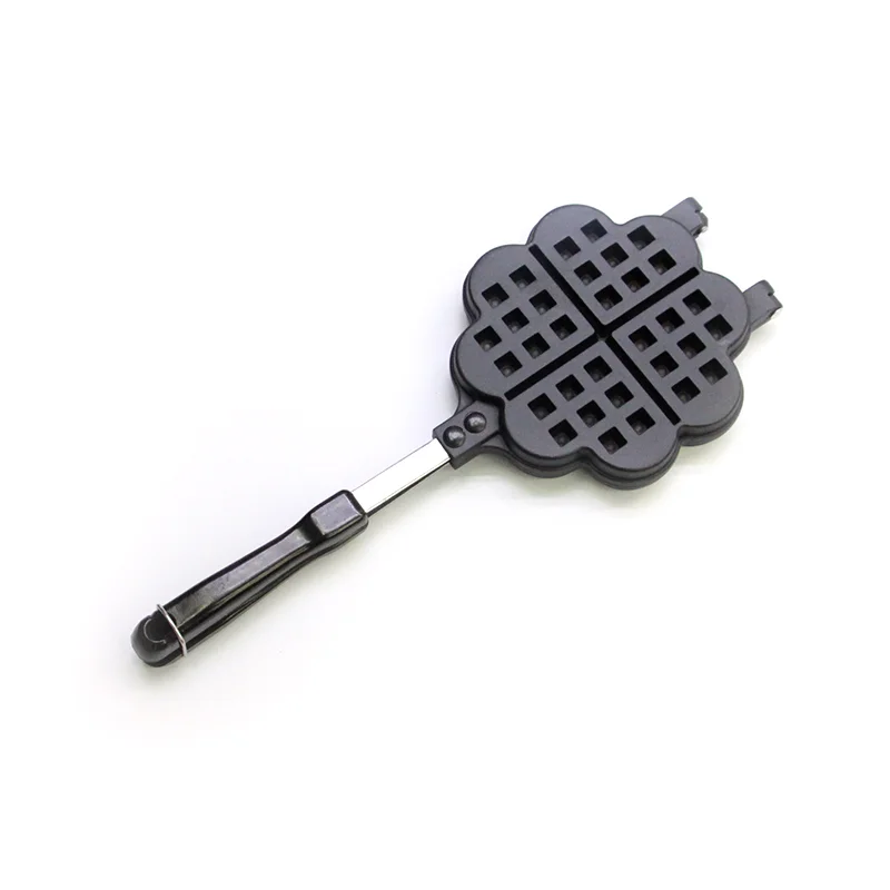 Nonstick Coating Cast Iron Double Sided Waffle Maker Caramel Waffle