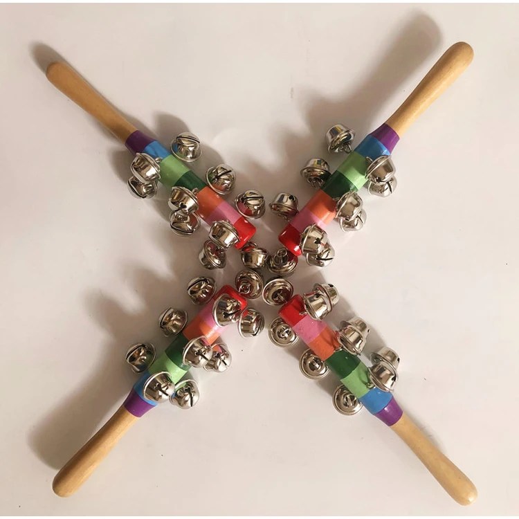 Wholesale Orff Jingle Bells Series,Wooden 7 Colorful Hand Bells Buy
