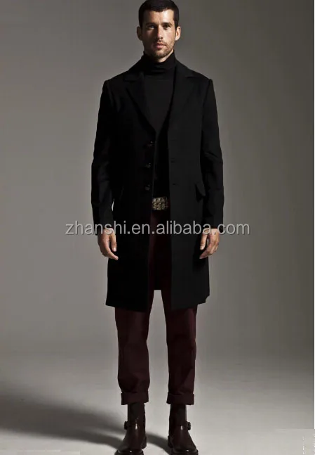 men wool cashmere chesterfield coat