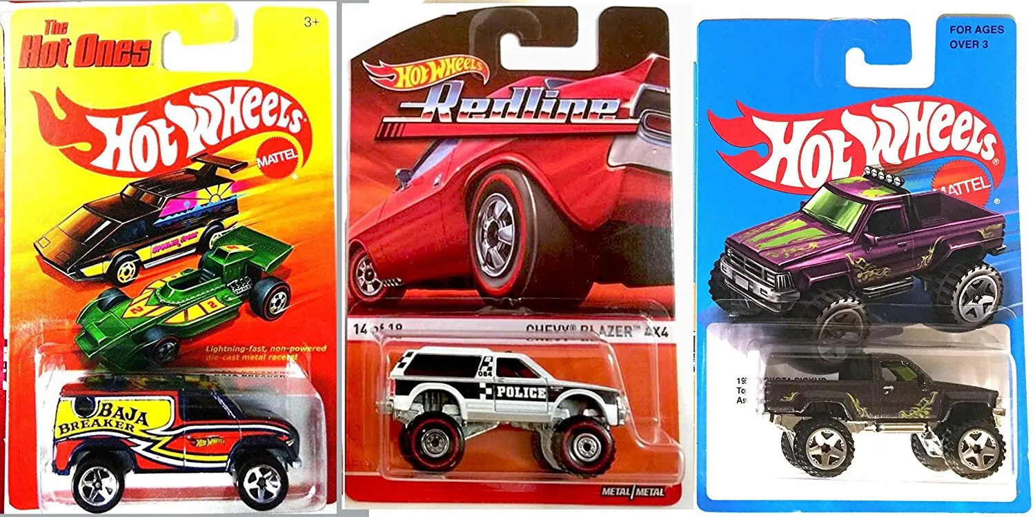 Green Mattel Toys Hot Wheels 2017 HW Hot Trucks Chevy Blazer 4x4 130//365