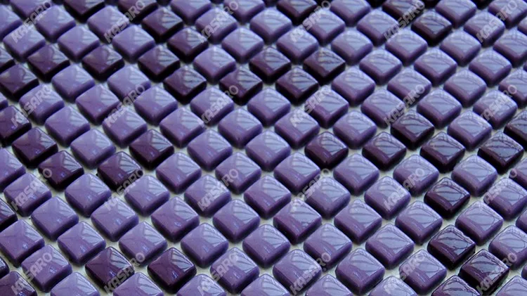 10x10 mm Purple Backsplash Tiles Mosaic, Glass Mosaic Tile Purple Mix, Full Body Glass Mosaic
