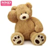 Niuniu daddy 100CM Customize plush unstuffed skins teddy bear soft animal skin fabric American bear with out stuffed