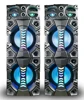 2017 Popular high power 2.0 active professional pa system stage speaker withUSB/SD/MMC/BT/FM radio/ colorful ball light
