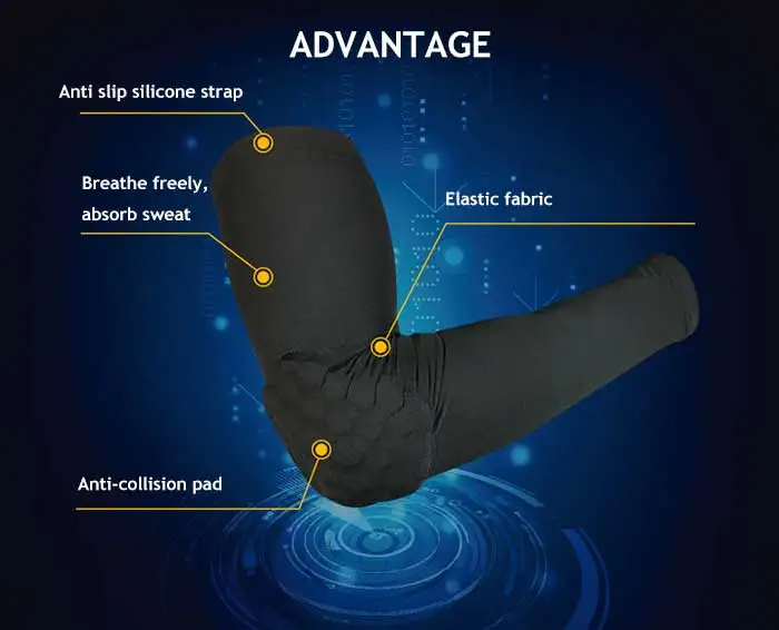 Elbow Pads Compression Shooter Sleeves Men Women Arm Sleeve With Pad