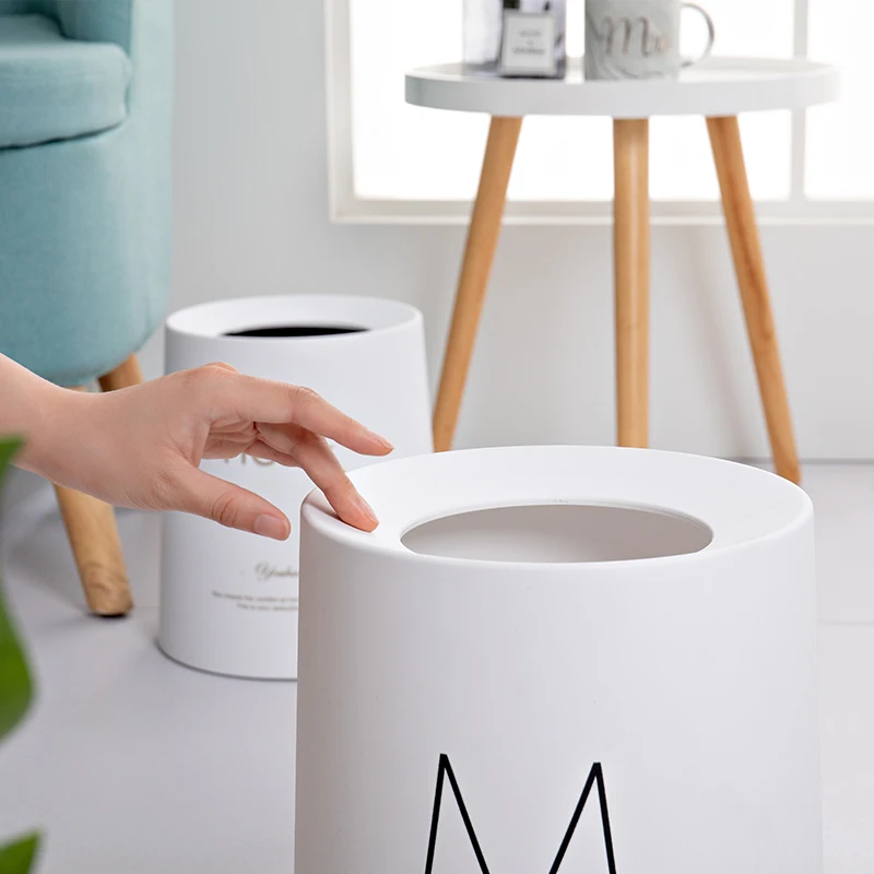 
8l 12l indoor eco-friendly modern plastic personalized wast bin 