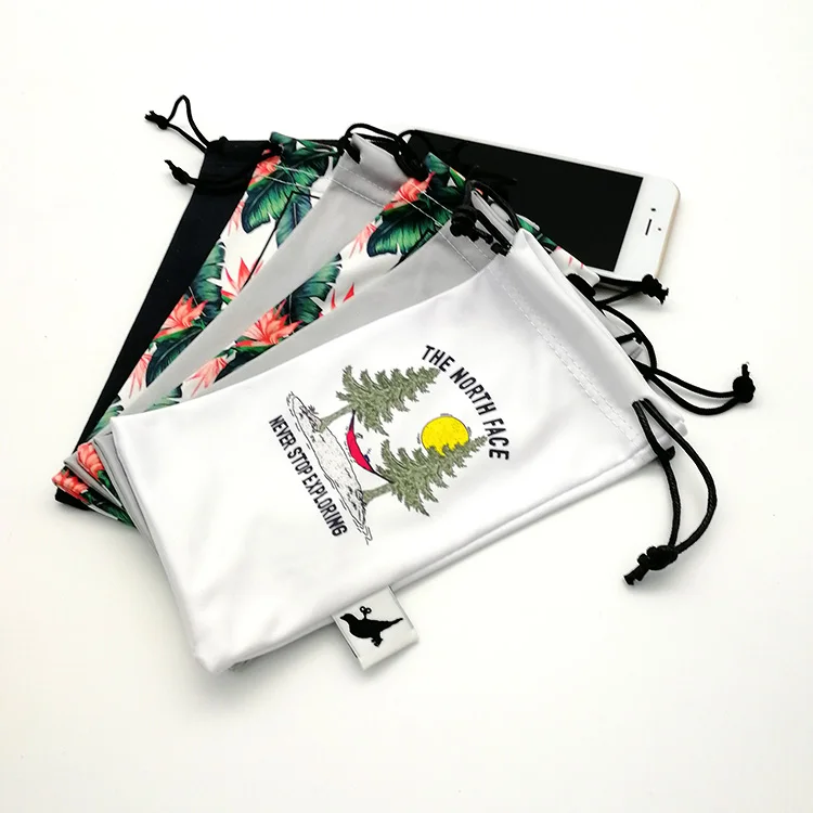 5 x Sun glasses pouch case shades specs bag drawstring wallet phone jewelery