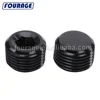 High Performance Aluminum Anodized Thread Male NPT Hex Socket Allen Head Pipe Plugs
