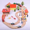 Wooden Trains Track Toys Set Magical Track And Friends Station Bridge Accessories Railway Model Educational track toy