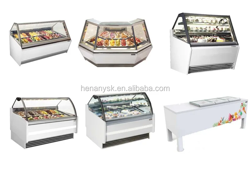 IS-1000 2017 durable Ice cream motorcycle dessert used display case for sale