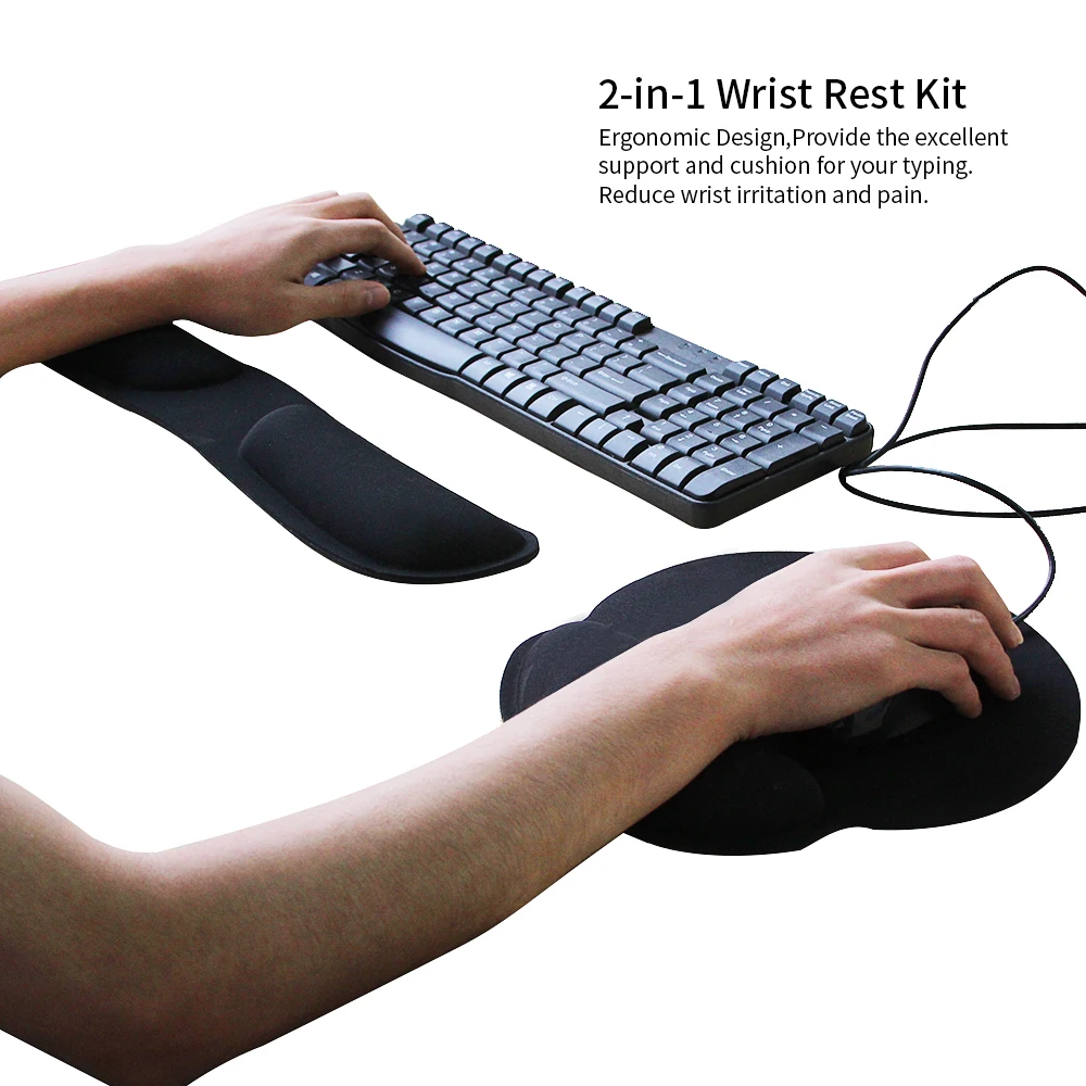 Corporate Gift Ergonomic Mouse And Ergonomic Mouse Pad Combo Support