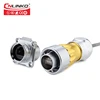 Hot Selling rj45 Waterproof IP65/IP67 Coupler Panel Mount Cable Circular Connector Ethernet Outdoor with Rubber Boot
