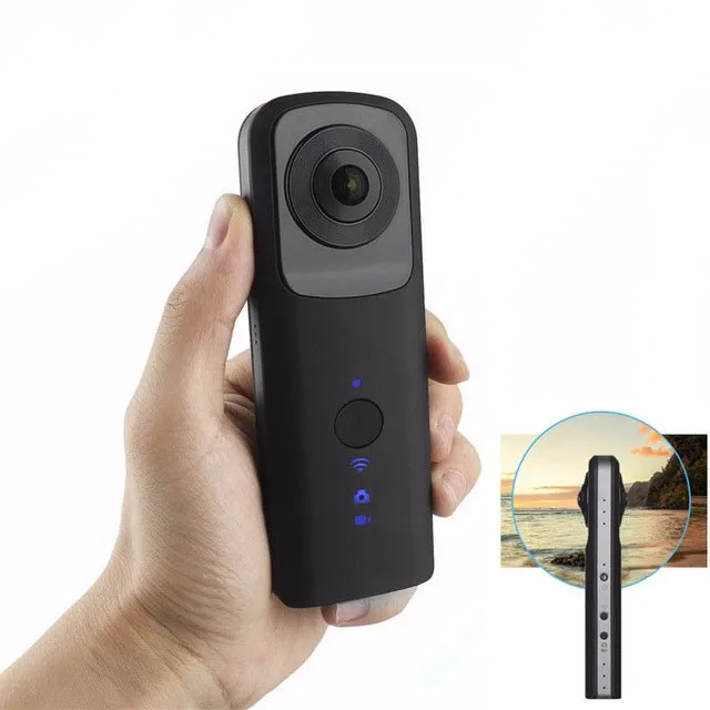 Vr Camera Handheld Hand held mini 3d VR 360 camera dual lens 720 degree panoramic wifi ...
