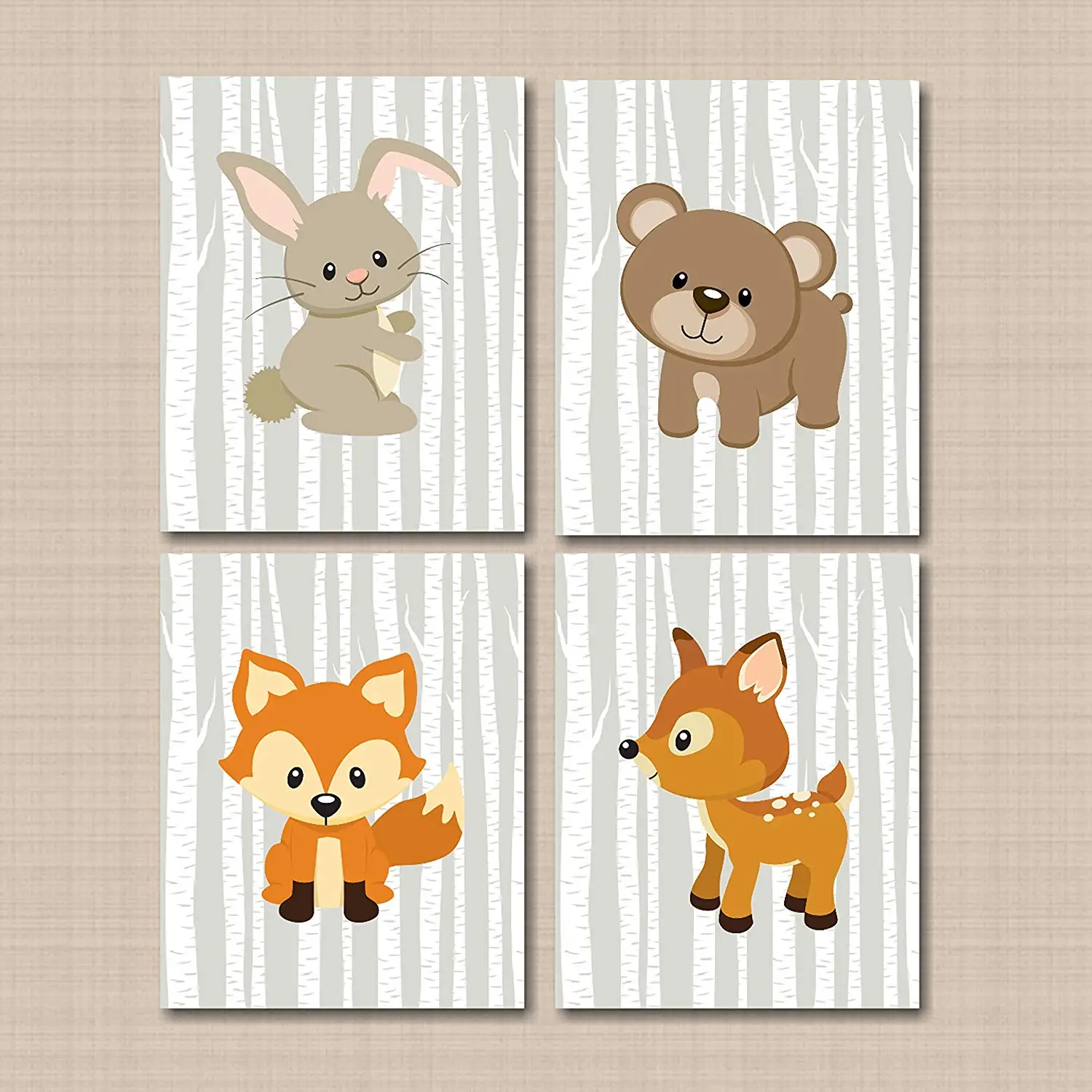 Wall Prints Uk Find Deals On Line At Alibaba Get Quotations Woodland Nursery Wall Art Tales Forest Animals